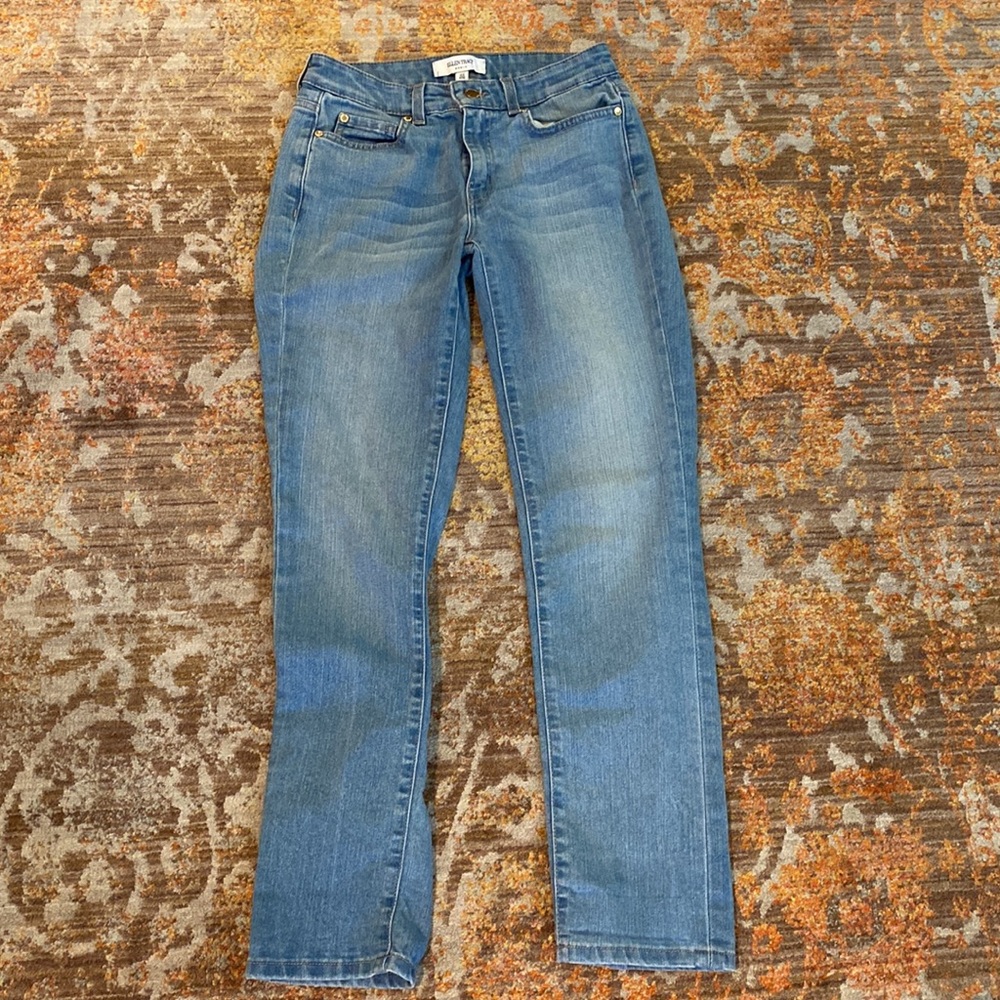 Ellen Tracy Women’s Mom Blue Jeans Size 2 the Cuffed Capri